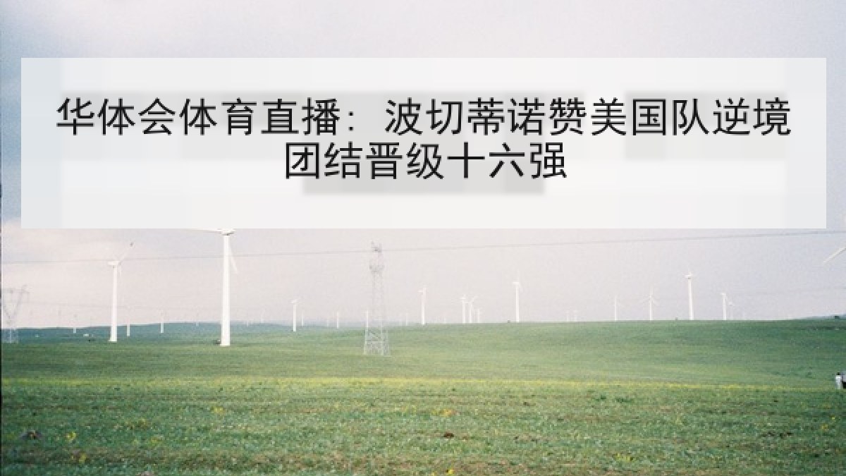 华体会体育直播: 波切蒂诺赞美国队逆境团结晋级十六强